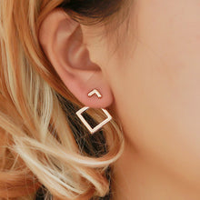 Load image into Gallery viewer, Creative Minimalist Geometric Drop Earrings For Women Fashion Simple Metal Square Girl Earing Female Jewelry Accessories Brincos