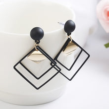 Load image into Gallery viewer, Creative Minimalist Geometric Drop Earrings For Women Fashion Simple Metal Square Girl Earing Female Jewelry Accessories Brincos