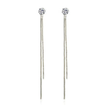 Load image into Gallery viewer, 2019 New Gold Color Long Crystal Tassel Dangle Earrings for Women Wedding Drop Earing Fashion Jewelry Gifts
