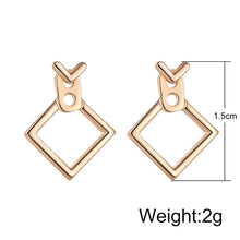 Load image into Gallery viewer, Creative Minimalist Geometric Drop Earrings For Women Fashion Simple Metal Square Girl Earing Female Jewelry Accessories Brincos
