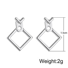 Load image into Gallery viewer, Creative Minimalist Geometric Drop Earrings For Women Fashion Simple Metal Square Girl Earing Female Jewelry Accessories Brincos
