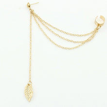 Load image into Gallery viewer, 2020 earings long women fashion earing for womens dangling 1piece Punk Rock Style Young Gift Leaf Chain Tassel Earrings Q60
